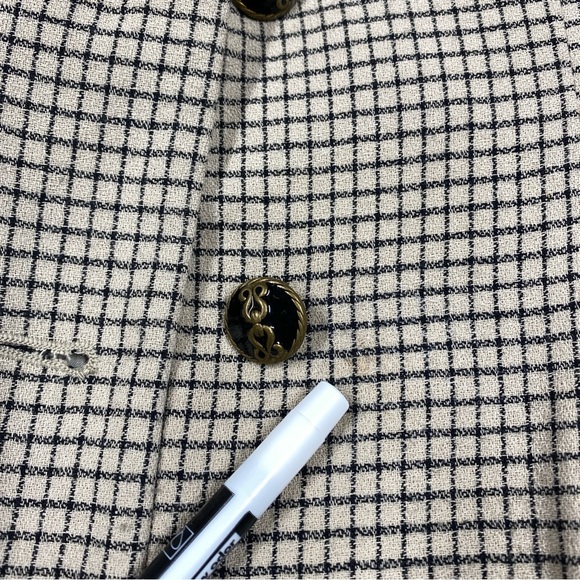 Vintage En Avance Blazer Womens Size 4 Checkered - Picture 3 of 8